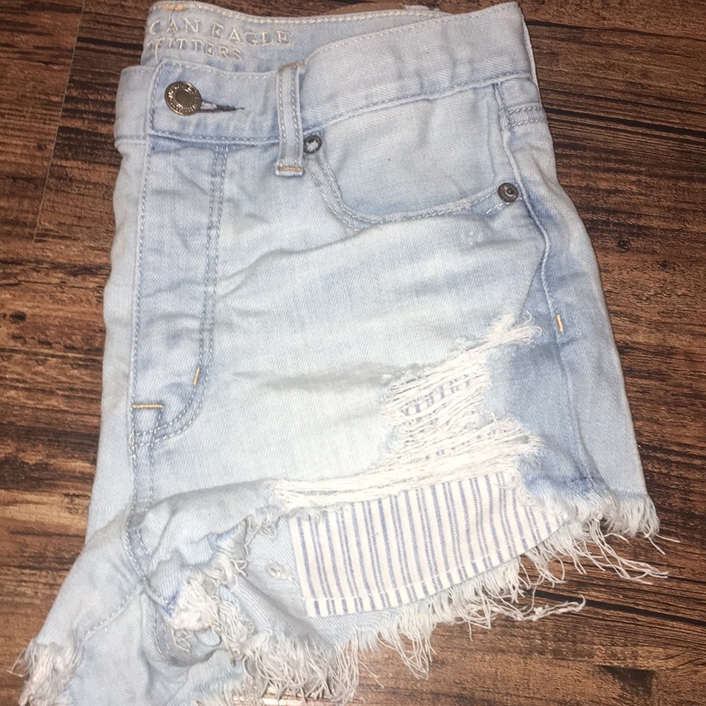 American eagle distressed shorts